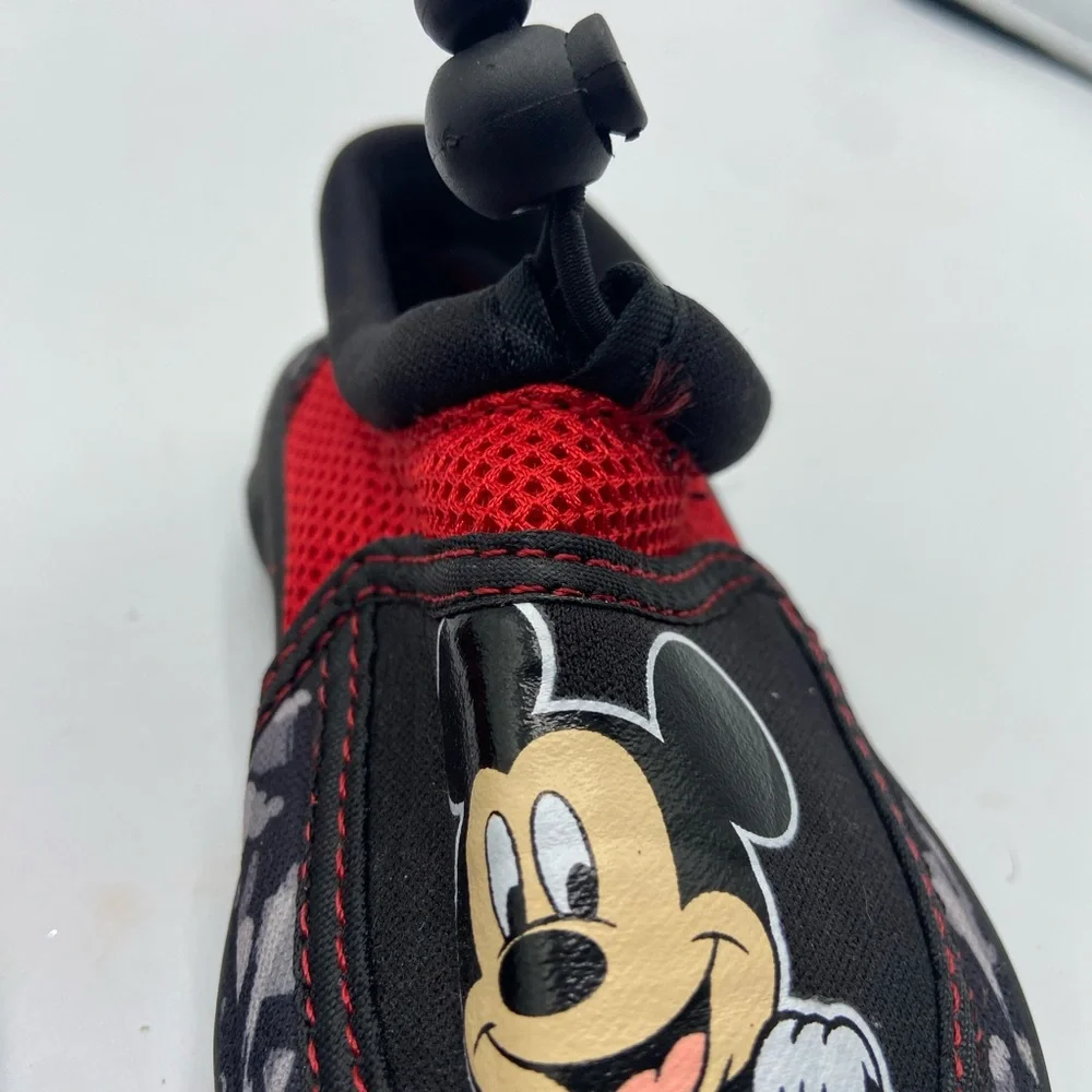 Disney Black and Red Water Shoes with Mickey Mouse Design
